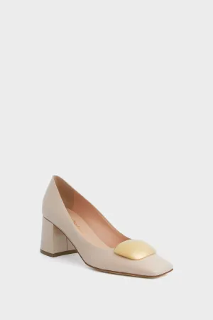 Crema Patent Naxos Heels