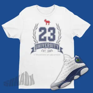 23 University Shirt To Match Air Jordan 13 French Blue