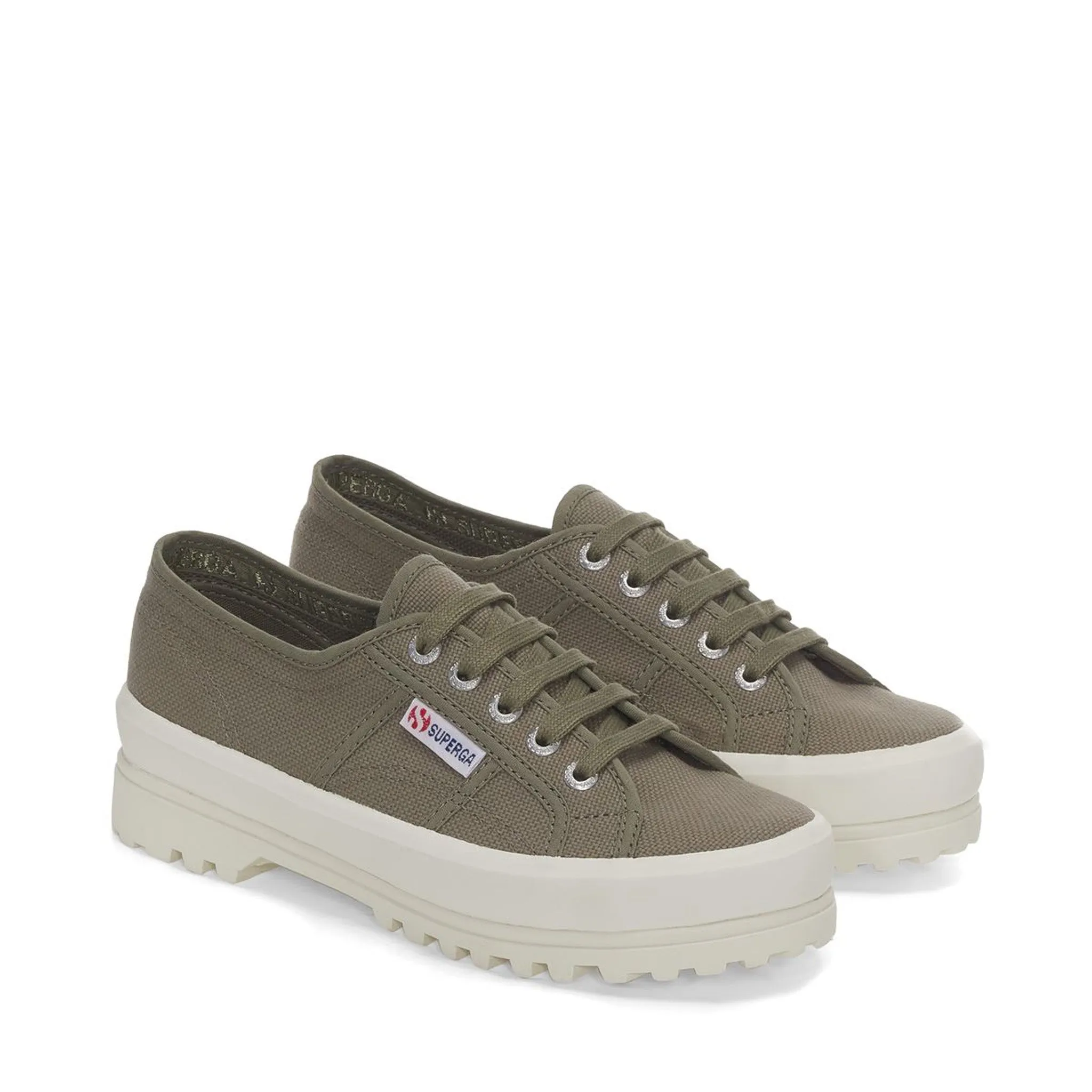 2555 Alpina Sneakers - Green Safari Avorio