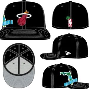 59Fifty Miami Heat Stateview Fitted Hat