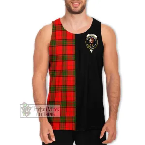 Adair Tartan Men's Tank Top with Family Crest and Half Of Me Style