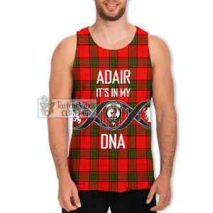 Adair Tartan Men's Tank Top with Family Crest DNA In Me Style