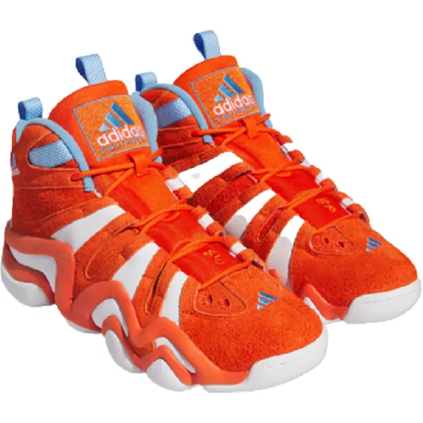 Adidas Men's Crazy 8 Shoes - Team Orange / Cloud White / Team Light Blue