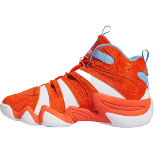 Adidas Men's Crazy 8 Shoes - Team Orange / Cloud White / Team Light Blue