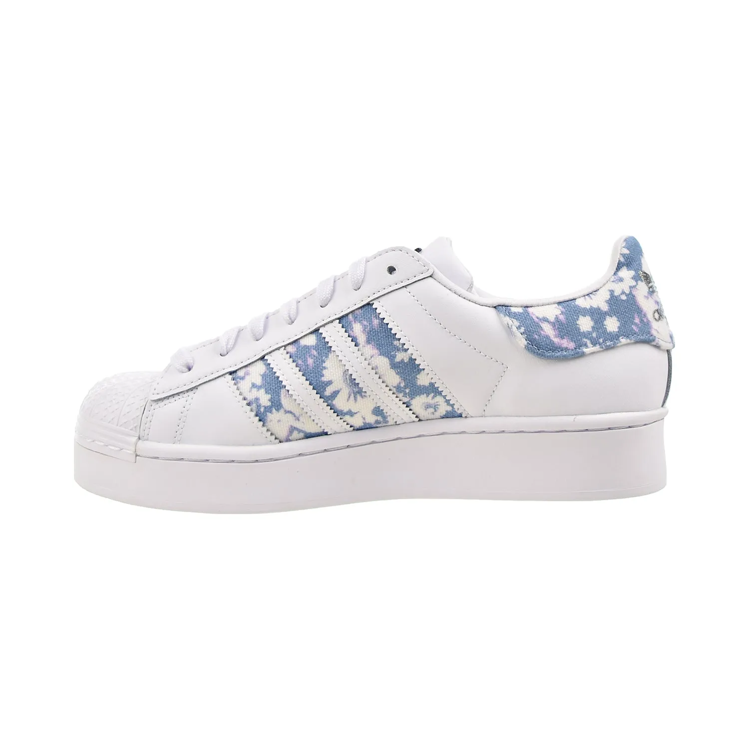 Adidas Superstar Bold Women's Shoes Cloud White-Ambient Sky-Silver Metallic