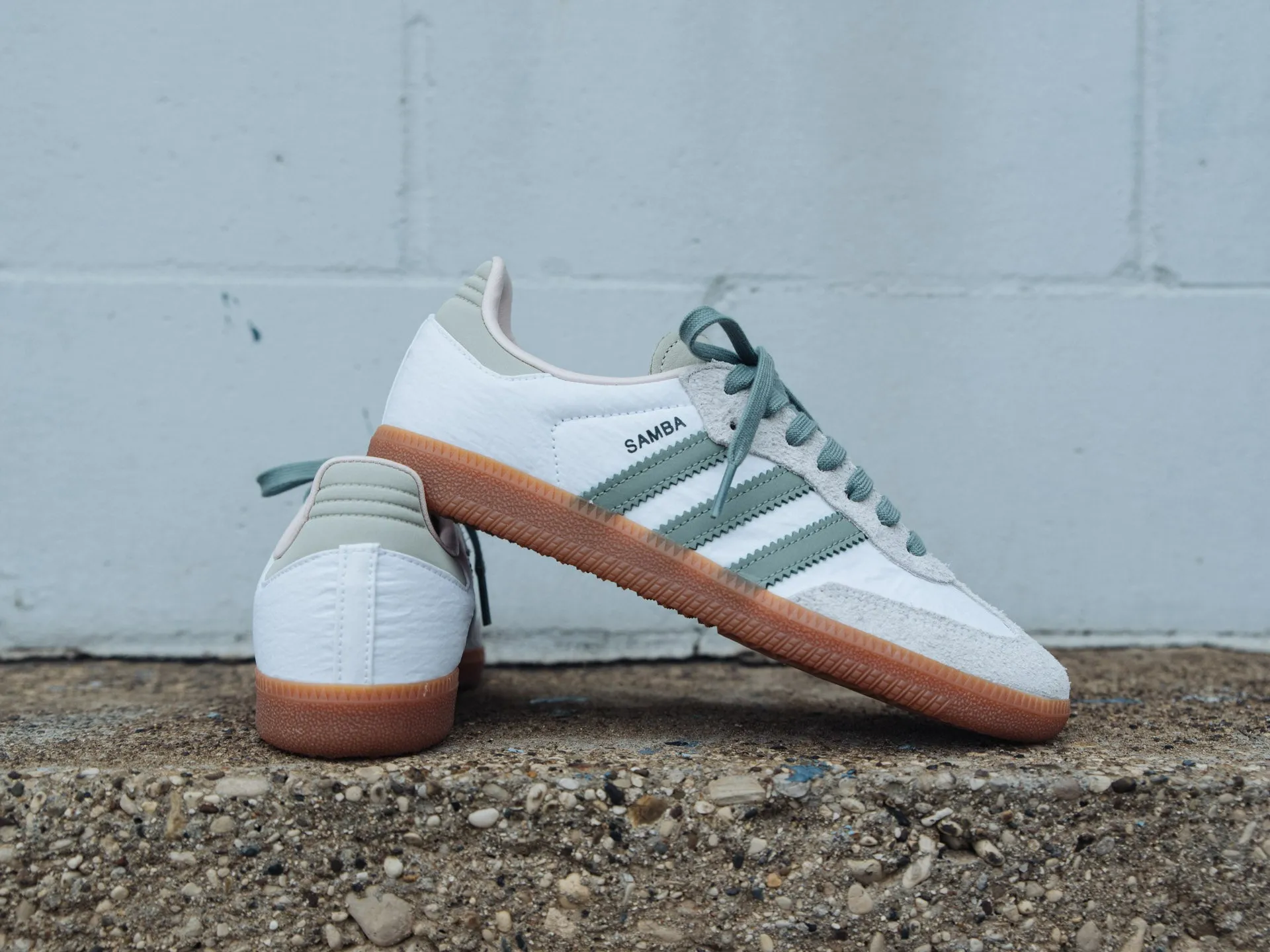 Adidas Women's Samba OG 'Cloud White/Silver Green'