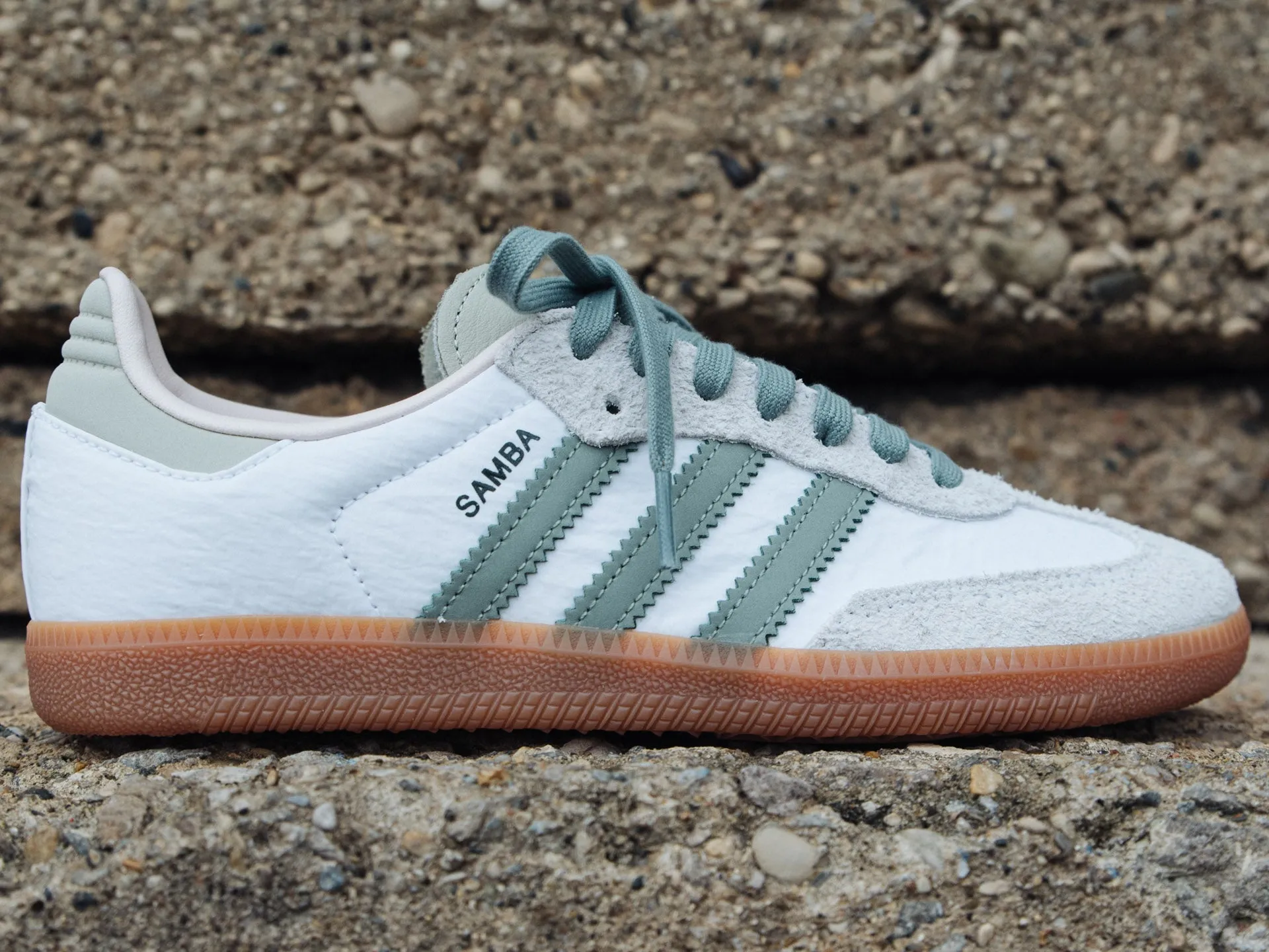 Adidas Women's Samba OG 'Cloud White/Silver Green'