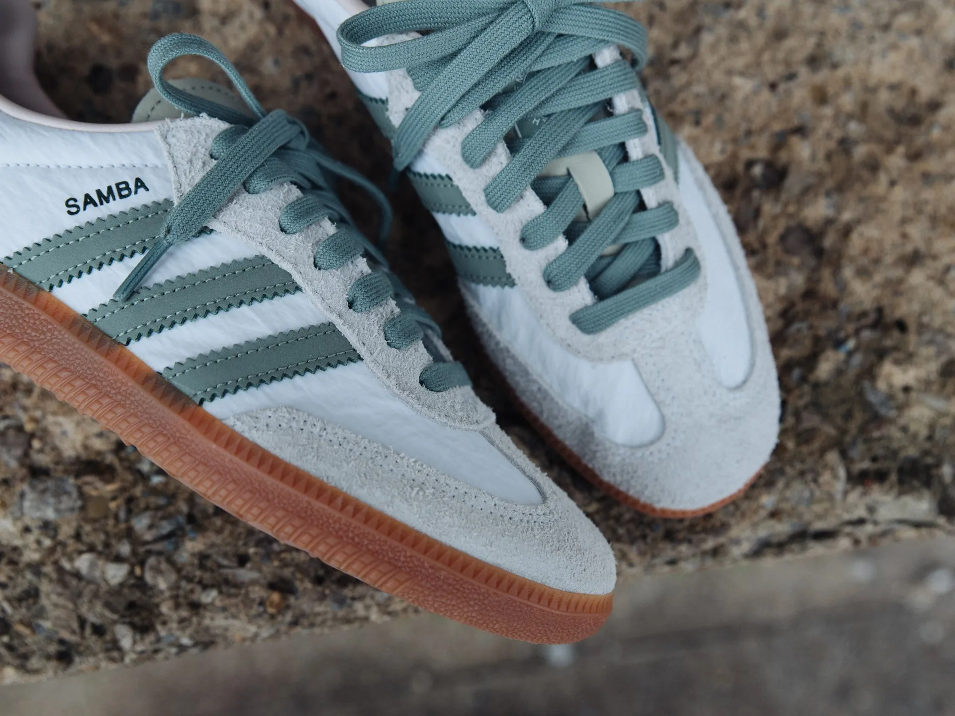 Adidas Women's Samba OG 'Cloud White/Silver Green'