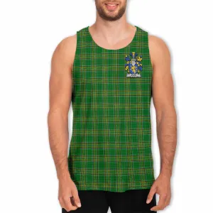 Agar Irish Clan Tartan Men's Tank Top with Coat of Arms