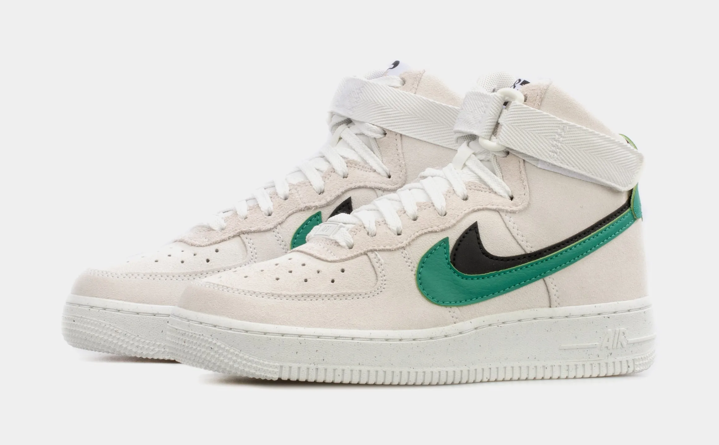 Air Force 1 High 82 Womens Lifestyle Shoes (White/Green)