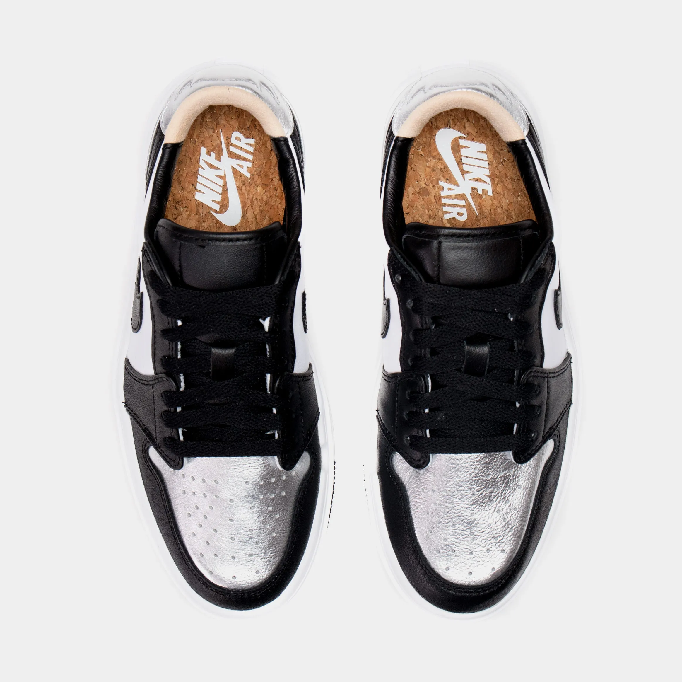 Air Jordan 1 Elevate Low Silver Toe Womens Lifestyle Shoes (Black/Grey) Free Shipping