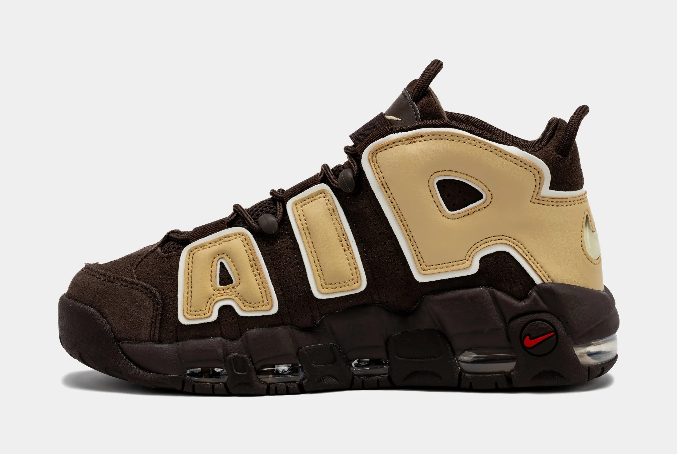 Air More Uptempo Baroque Brown Mens Lifestyle Shoes ( Baroque Brown/Sesame/Pale Ivory)