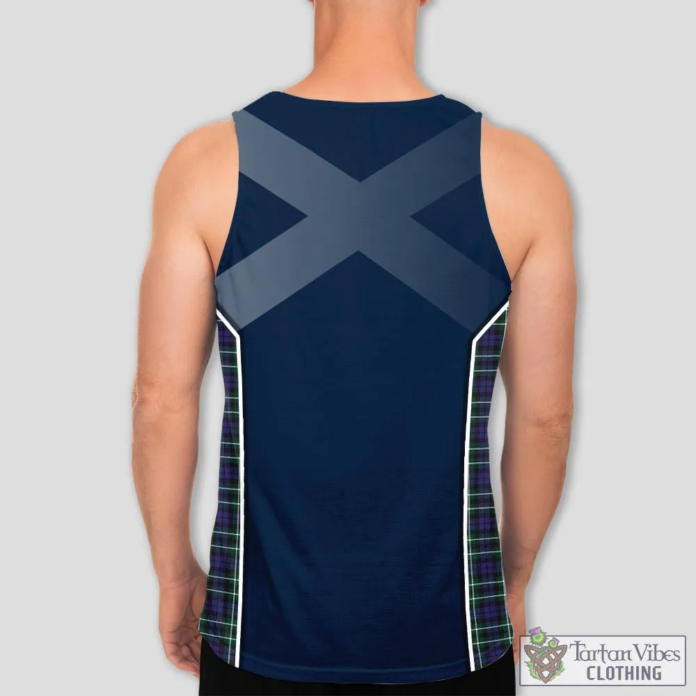 Allardice Tartan Men's Tanks Top with Family Crest and Scottish Thistle Vibes Sport Style