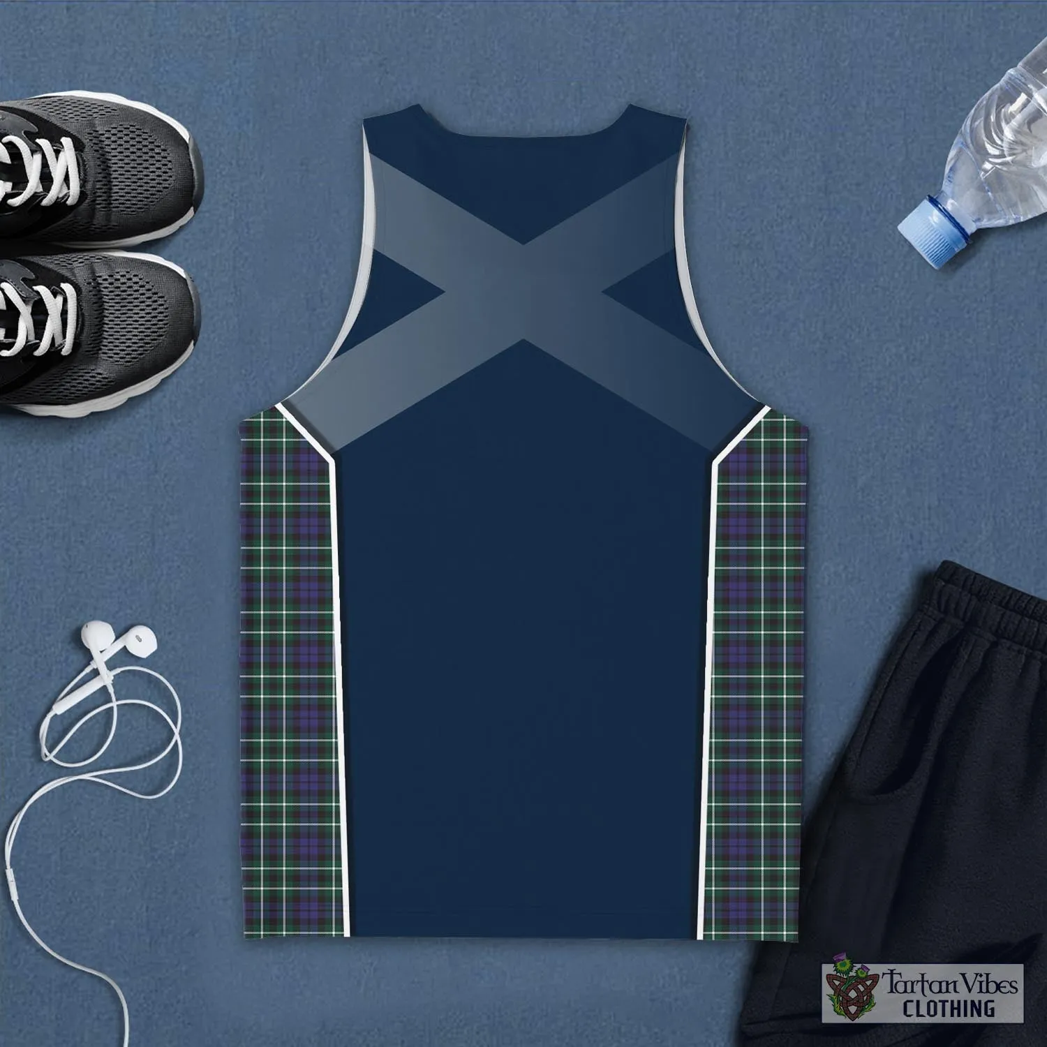 Allardice Tartan Men's Tanks Top with Family Crest and Scottish Thistle Vibes Sport Style