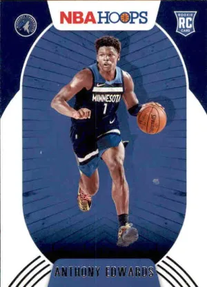 Anthony Edwards, RC, 2020-21 Panini Hoops Basketball NBA