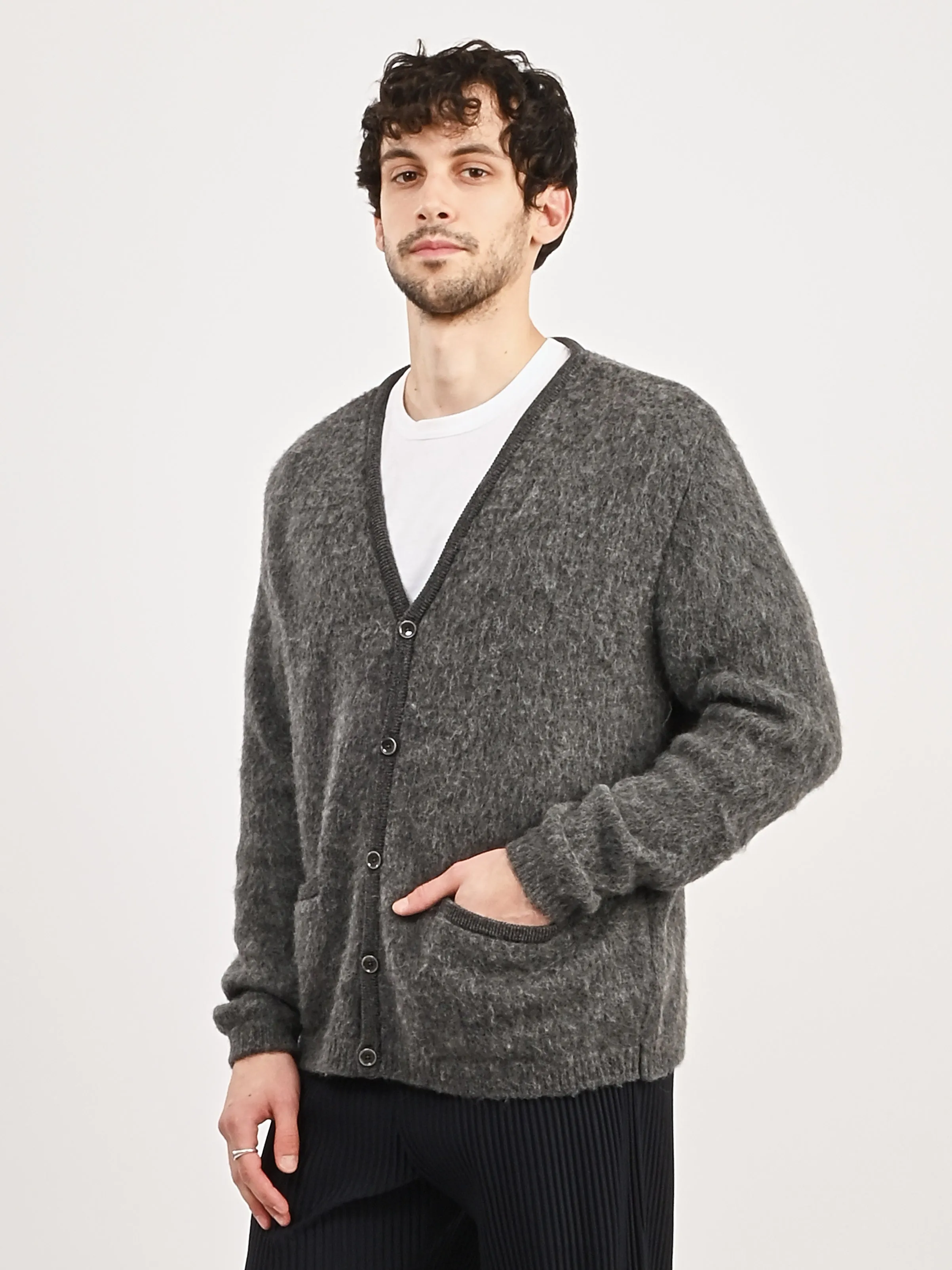 Anthrazite Melange Pichiu Knit Cardigan