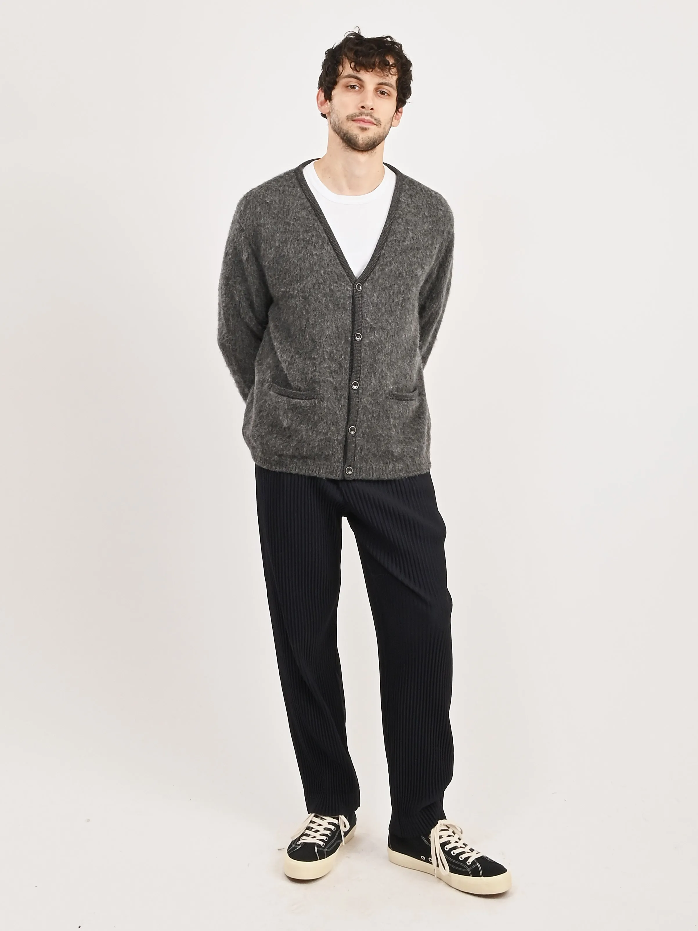 Anthrazite Melange Pichiu Knit Cardigan