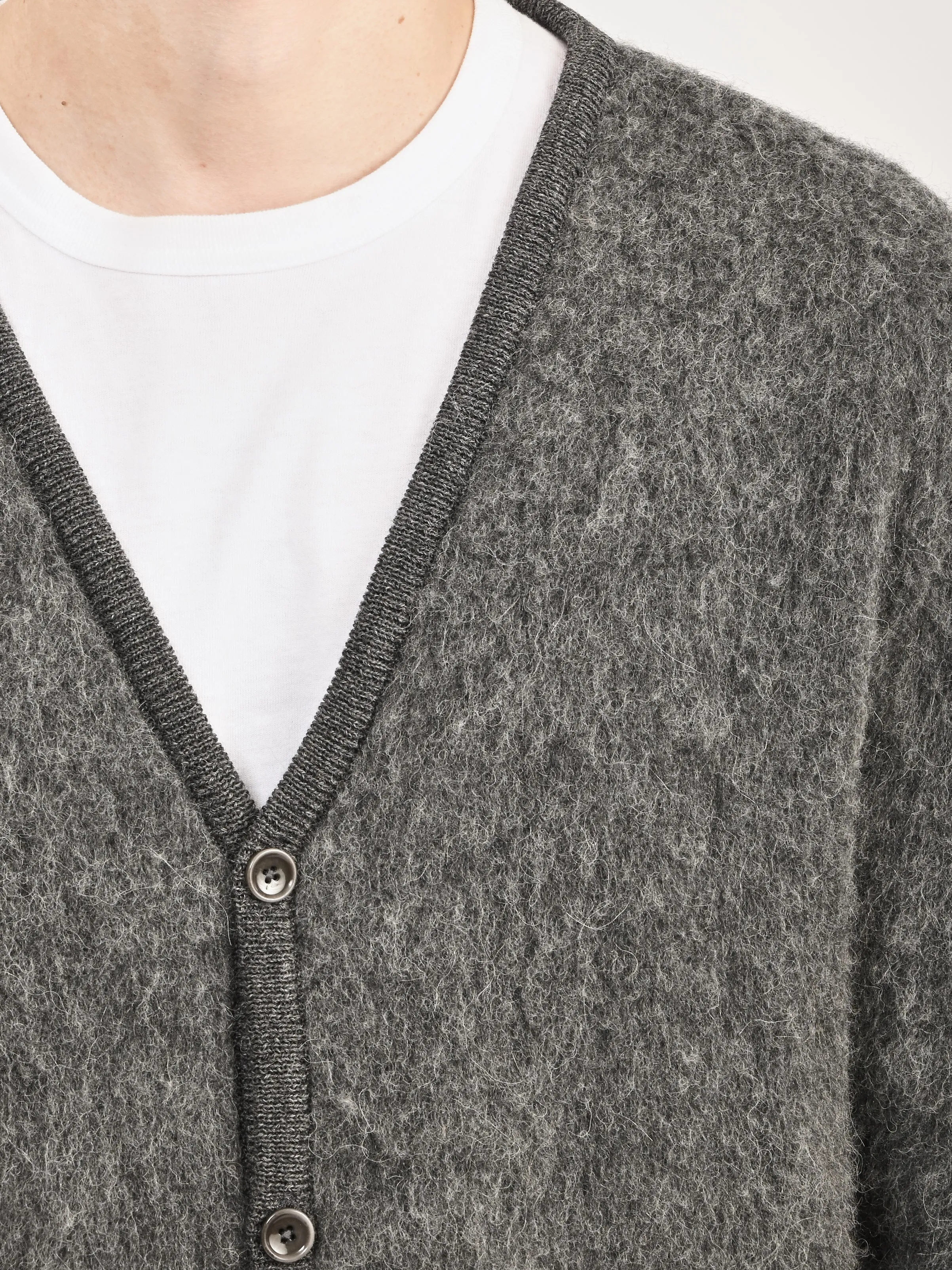 Anthrazite Melange Pichiu Knit Cardigan