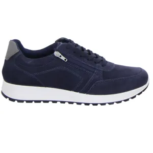 Ara Men's Murray Zip Sneaker in Navy