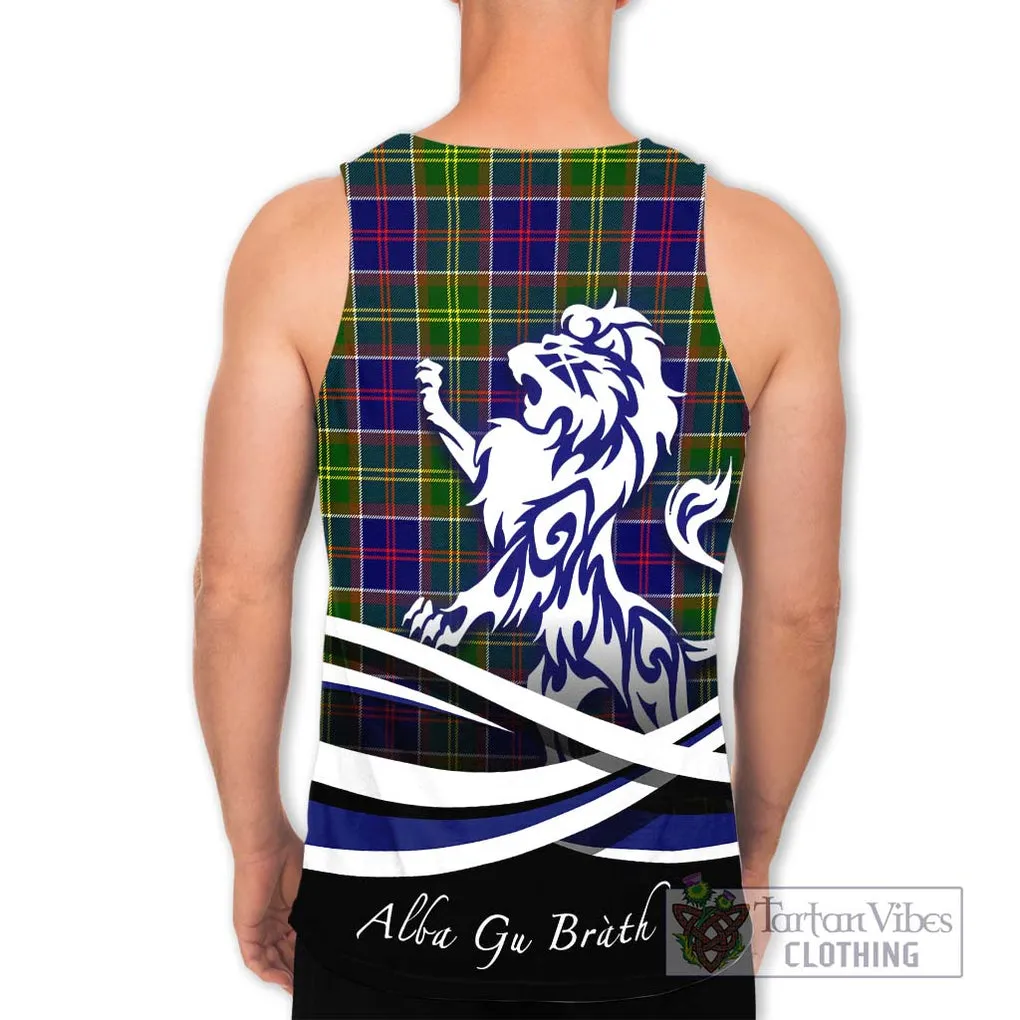 Arnott Tartan Men's Tank Top with Alba Gu Brath Regal Lion Emblem