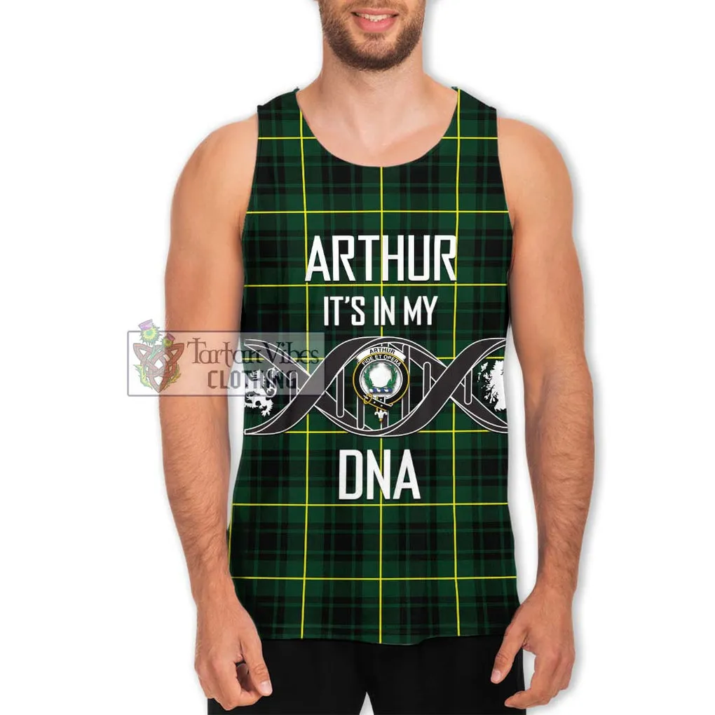 Arthur Modern Tartan Men's Tank Top with Family Crest DNA In Me Style