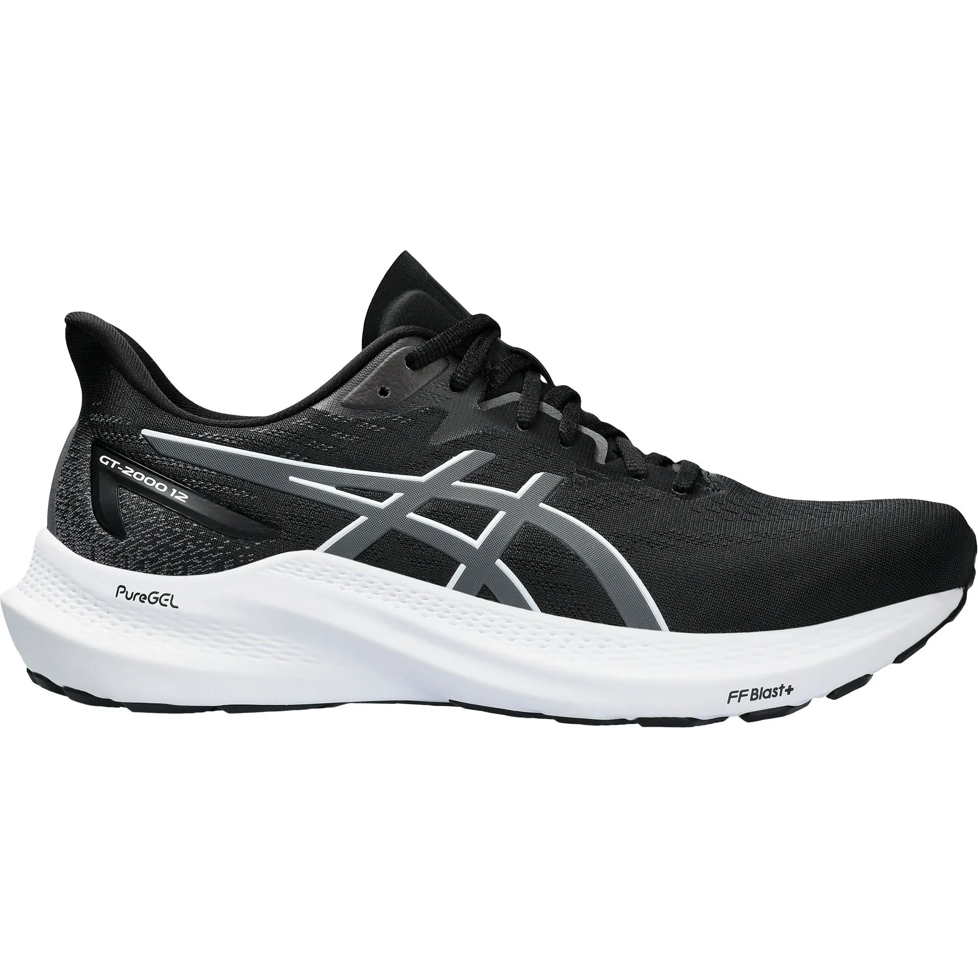 Asics GT 2000 12 WIDE FIT (2E) Mens Running Shoes - Black