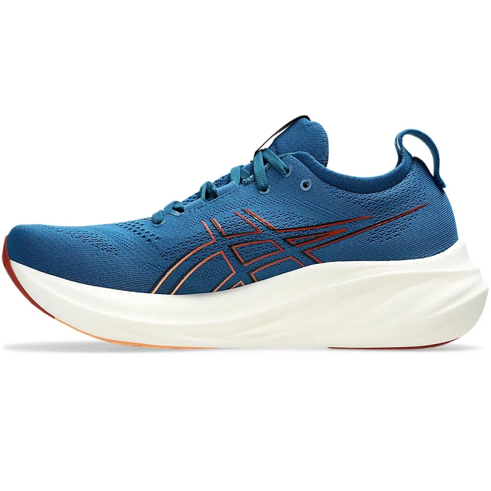 Asics Men's Gel-Nimbus 26 Running Shoes Rich Navy / Faded Orange