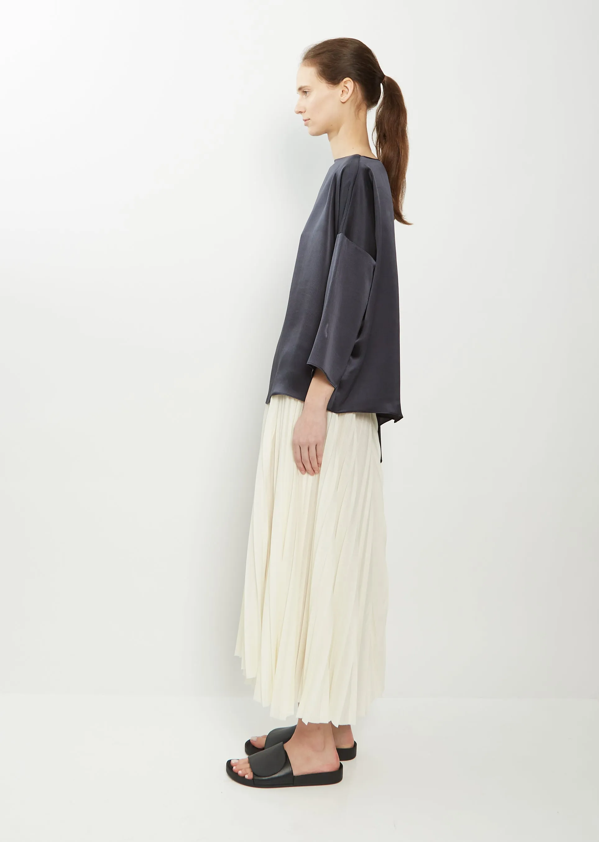 Asymmetric Silk Top