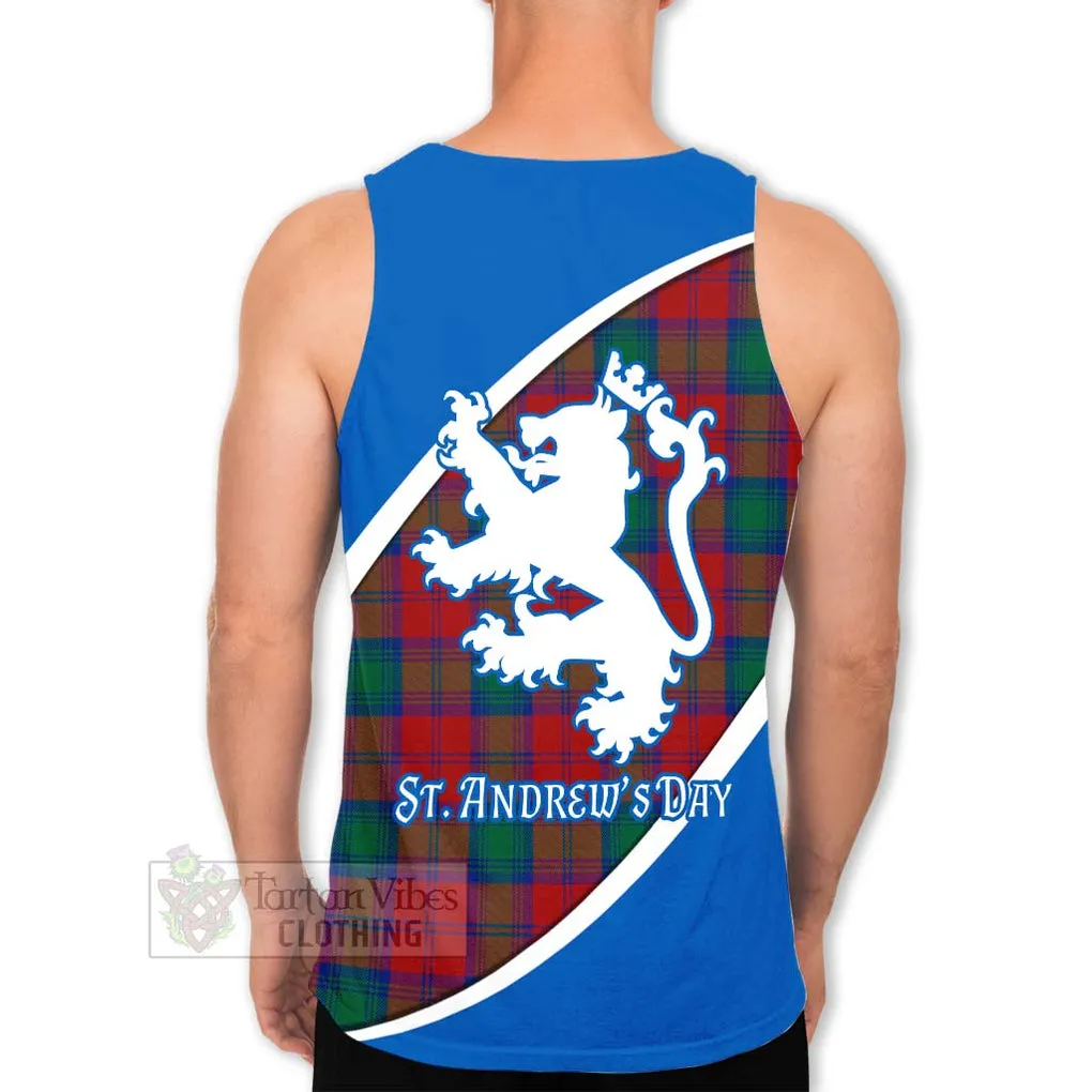 Auchinleck (Affleck) Family Crest Tartan Men's Tank Top Celebrate Saint Andrew's Day in Style