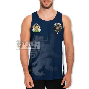 Baillie Tartan Men's Tank Top with Family Crest and Lion Rampant Vibes Sport Style