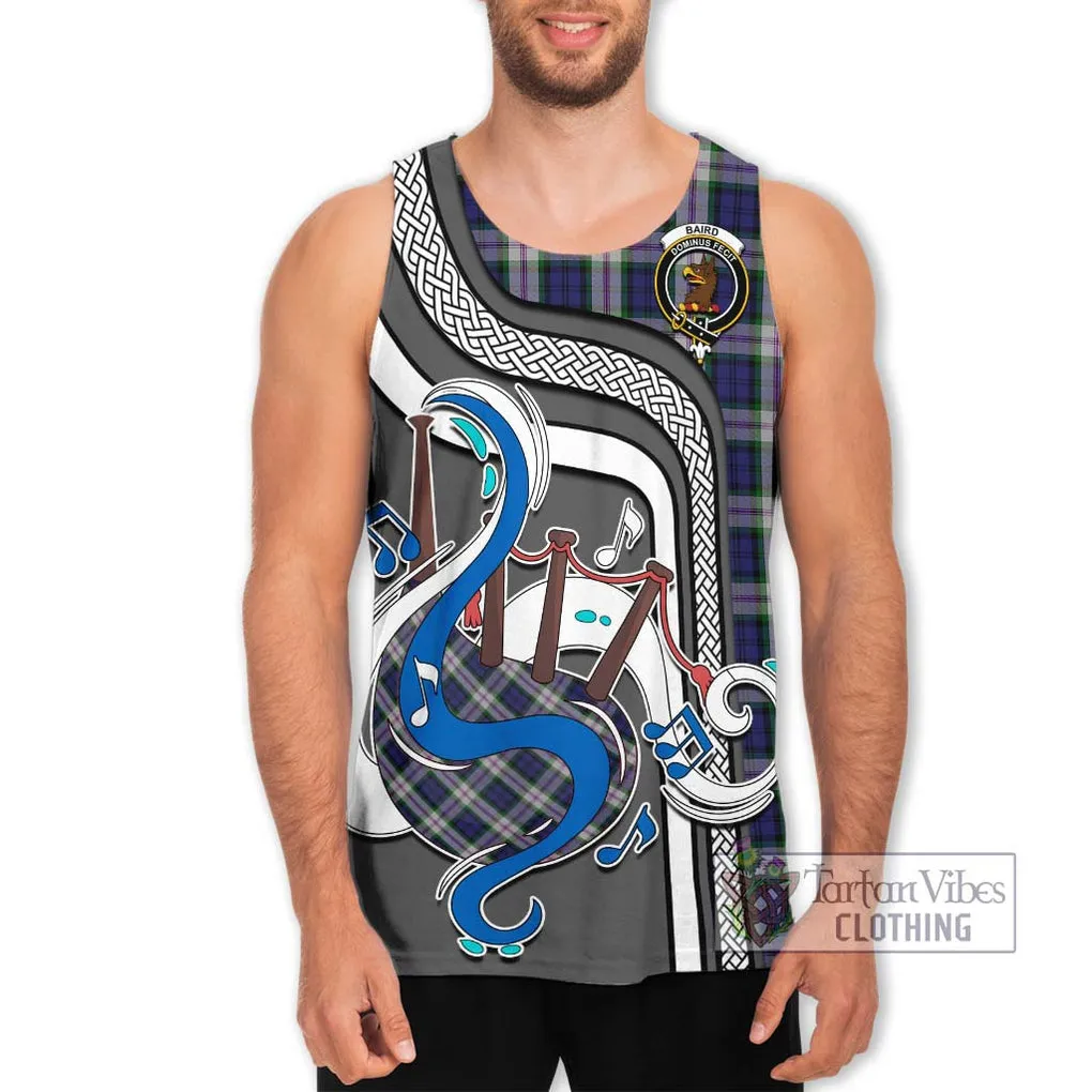 Baird Dress Tartan Men's Tank Top with Epic Bagpipe Style