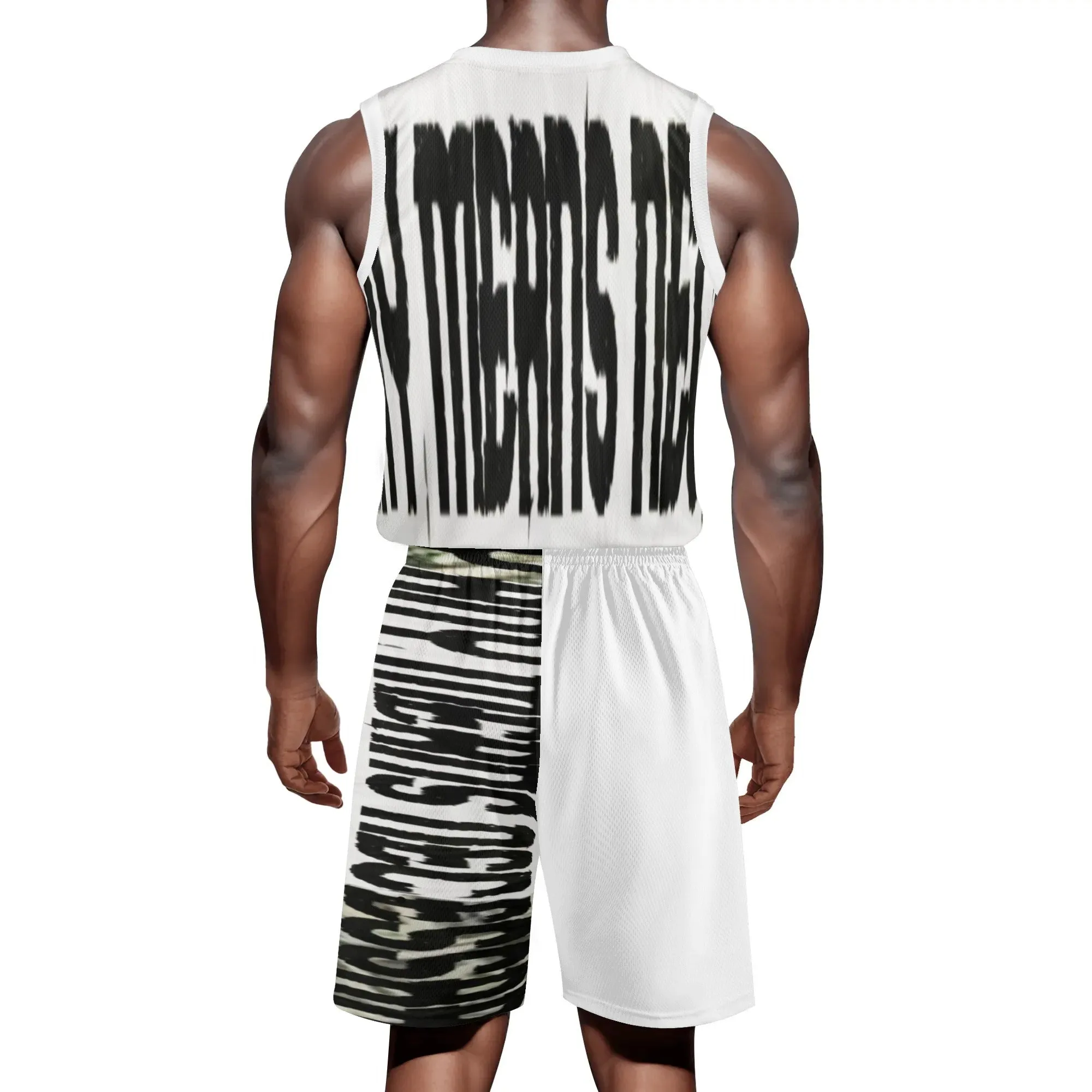 B.A.M.N - By Any Means Necessary Basketball Jersey Matching Short Sets Outfit