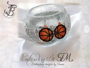 Basketball earrings/ 4x4 hoop