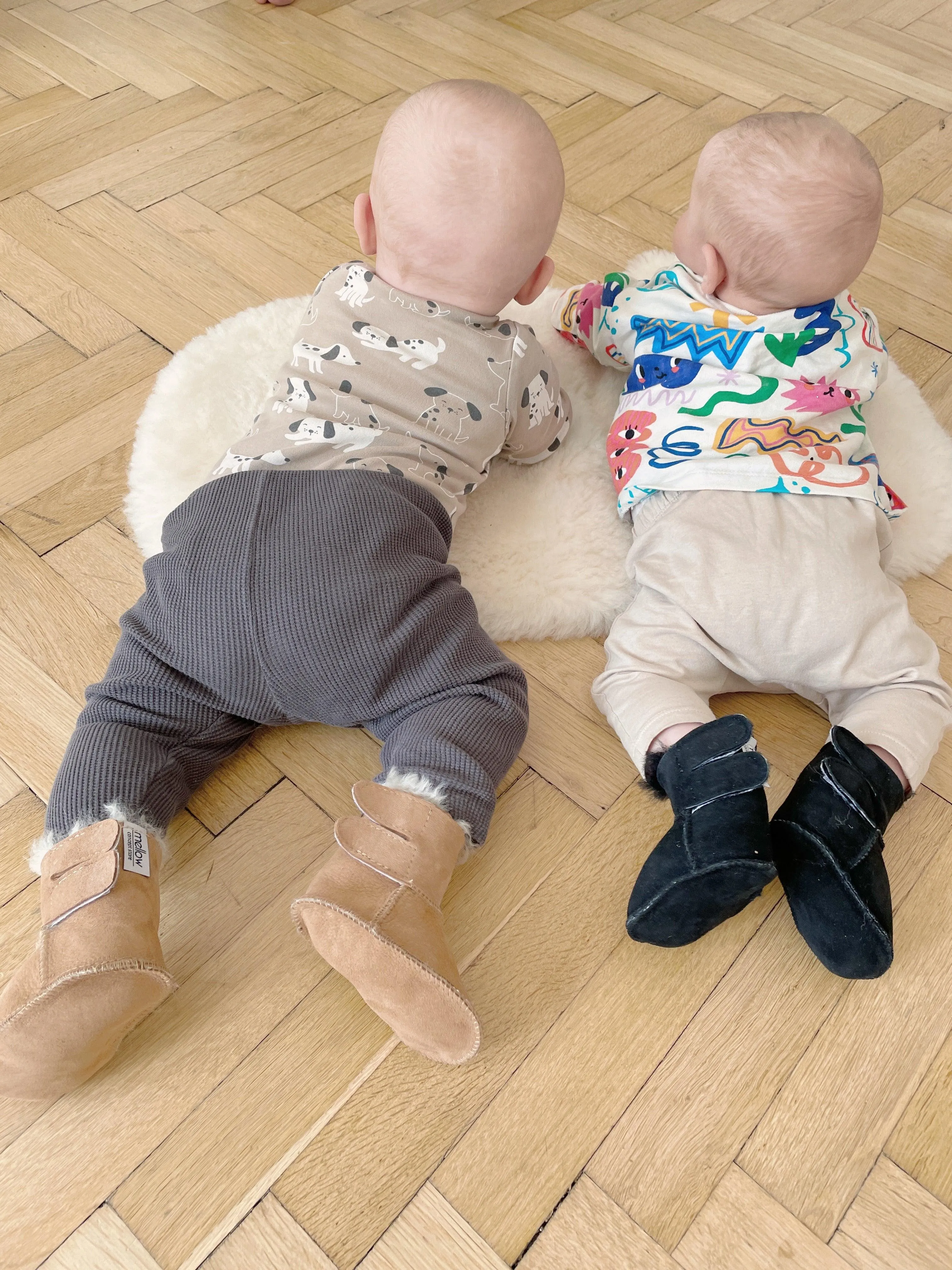 Beige Baby Natural Sheepskin Boots