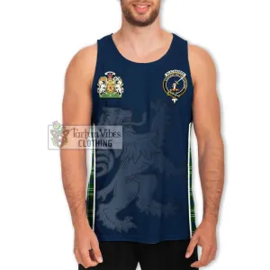 Blackadder Tartan Men's Tank Top with Family Crest and Lion Rampant Vibes Sport Style