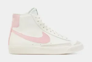 Blazer Mid '77 Grade School Lifestyle Shoes (White/Pink)