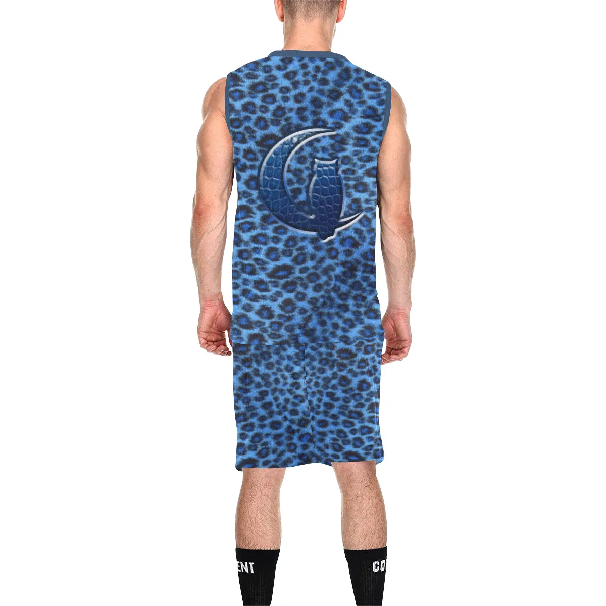 BLUE TIGER CROCO SKIN Basketball Uniform