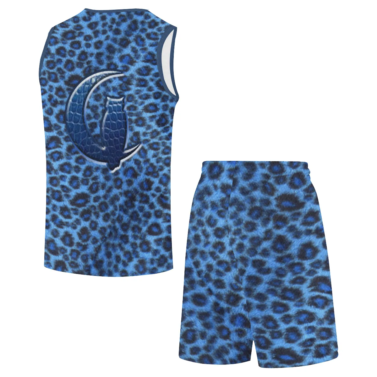 BLUE TIGER CROCO SKIN Basketball Uniform