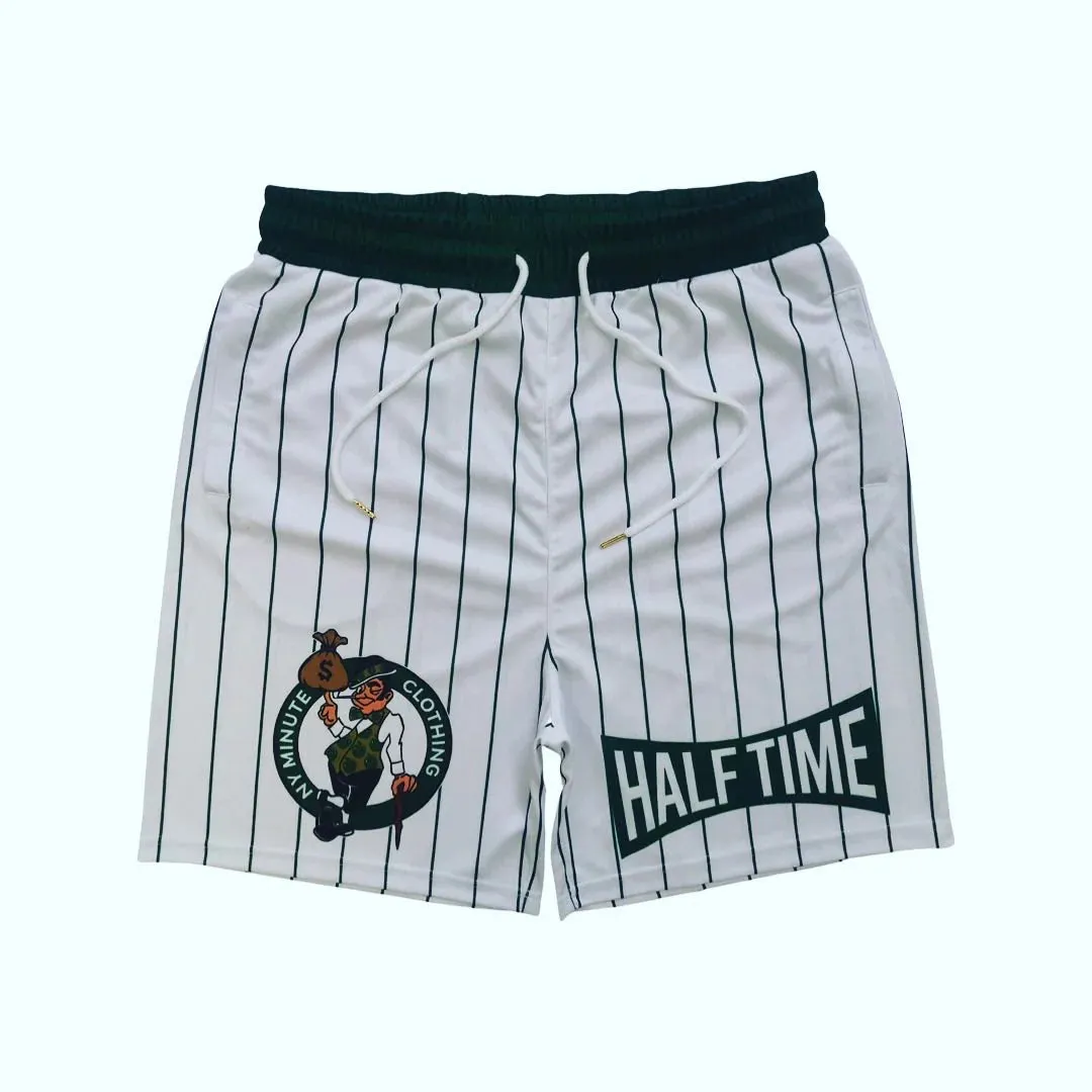 Boston Money Bag white / green shorts