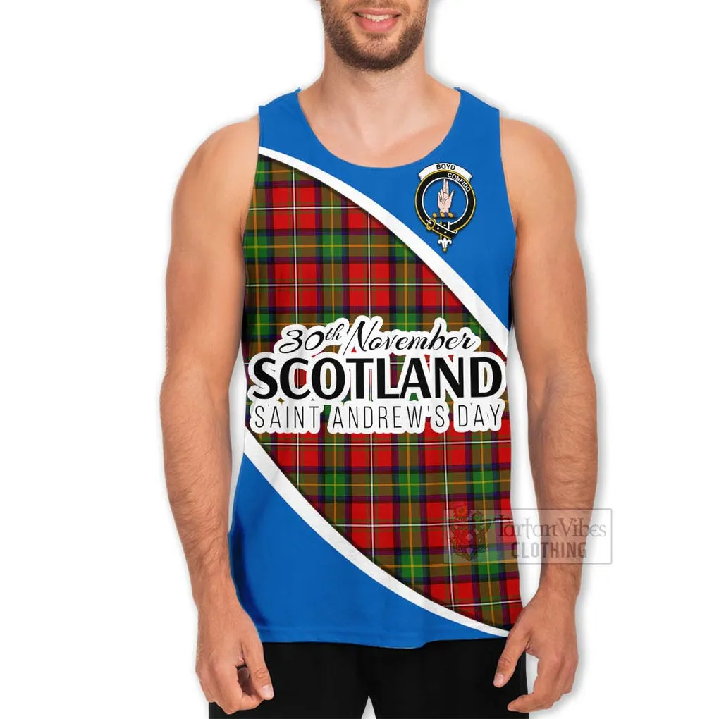 Boyd Family Crest Tartan Men's Tank Top Celebrate Saint Andrew's Day in Style