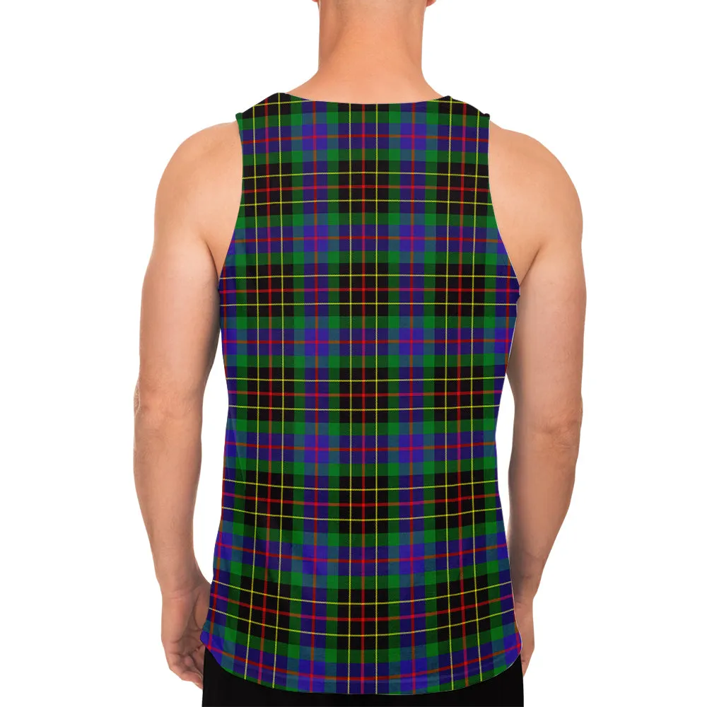 Brodie Hunting Modern Tartan Mens Tank Top with Family Crest