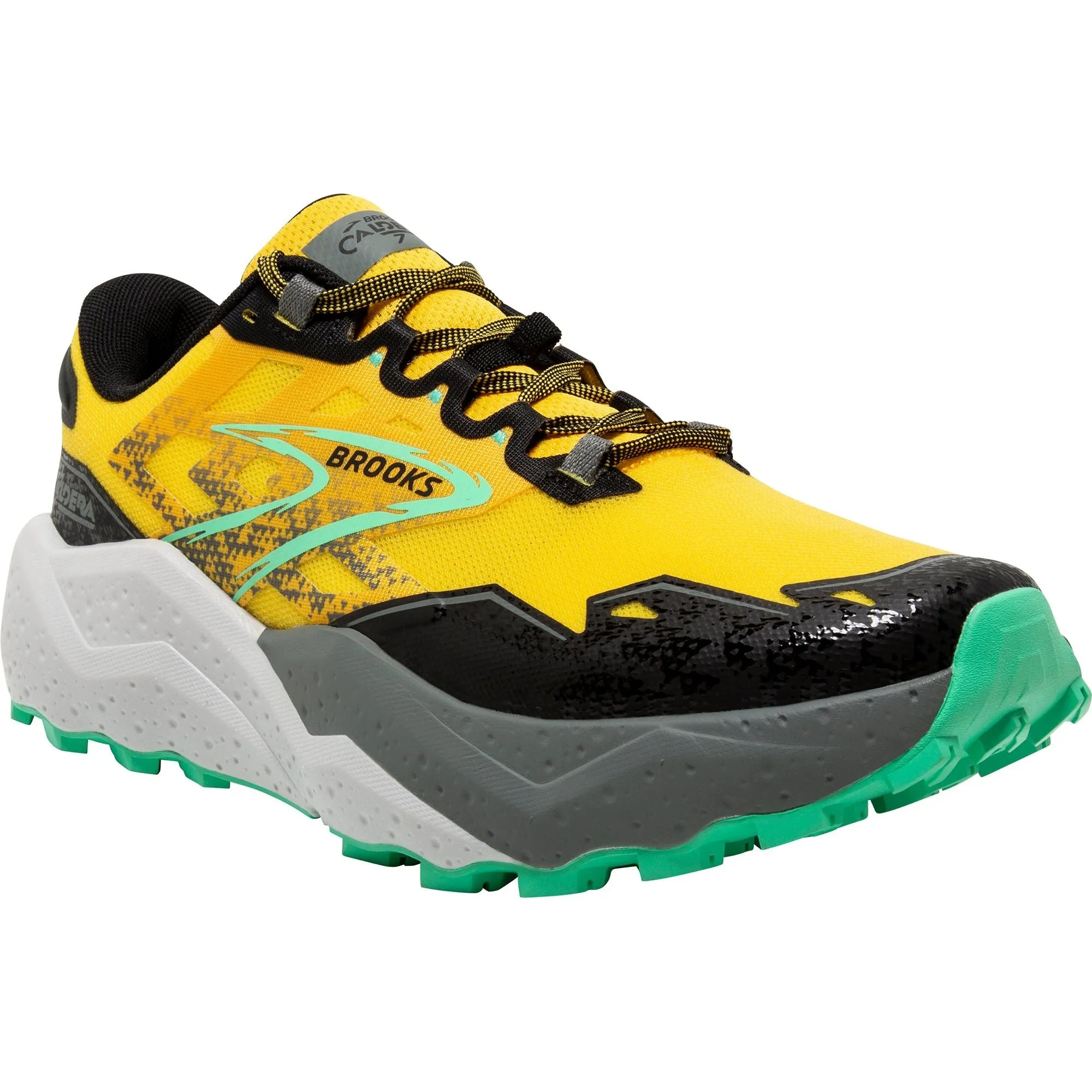 Brooks Caldera 7 Mens Trail Running Shoes - Yellow