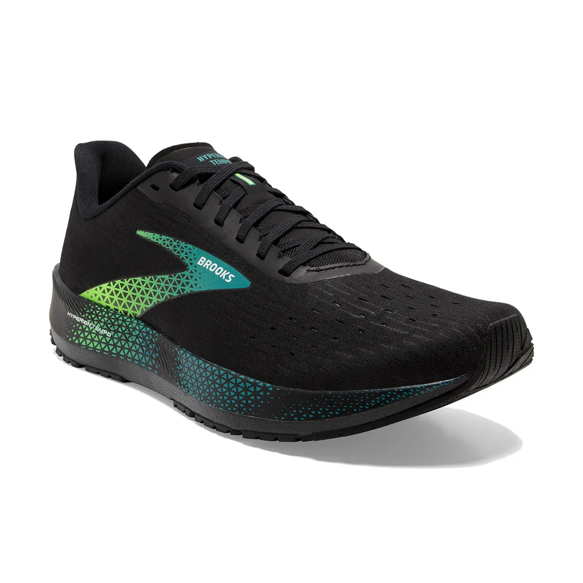 Brooks Hyperion Tempo Mens | Black/kayaking/green Gecko