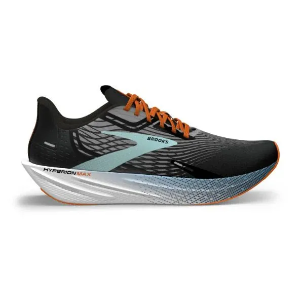 Brooks Men's Hyperion Max - 1D019 -Black/Grey/Orange Clown Fish