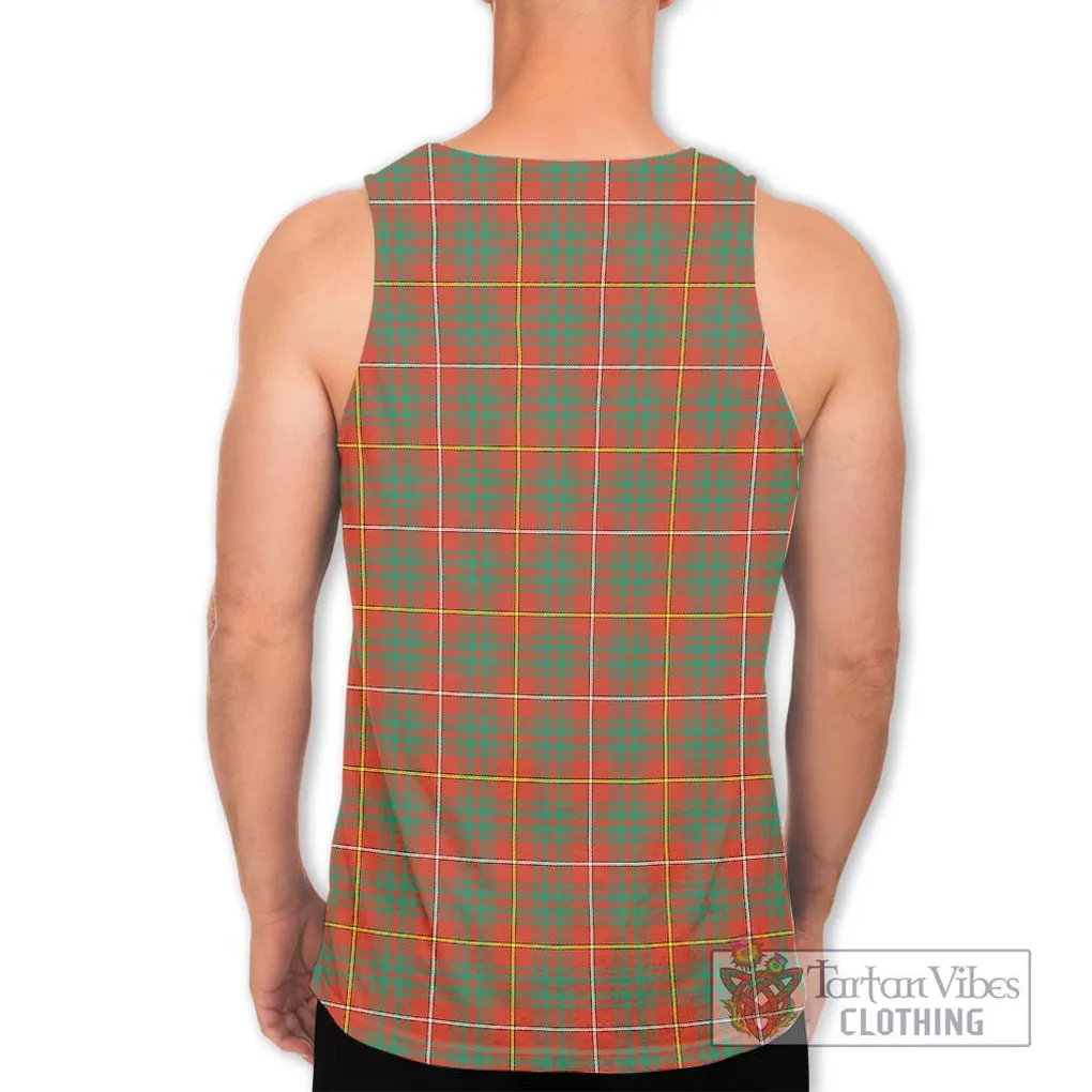 Bruce Ancient Tartan Men's Tank Top with Family Crest DNA In Me Style