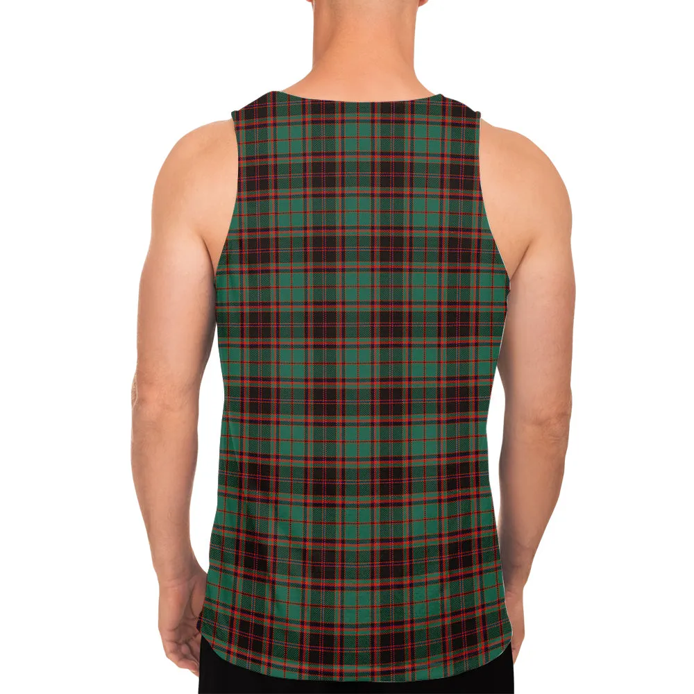 Buchan Ancient Tartan Mens Tank Top with Family Crest