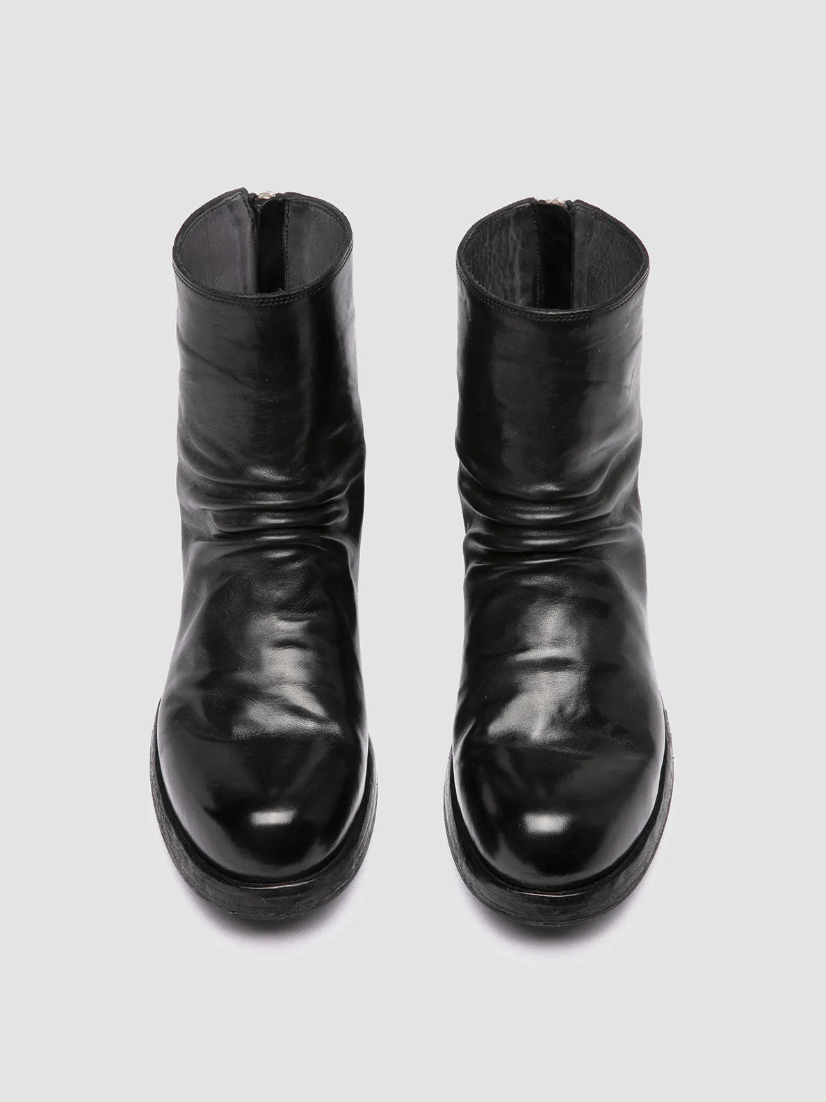 BULLA DD 303 - Black Leather Zipped Boots