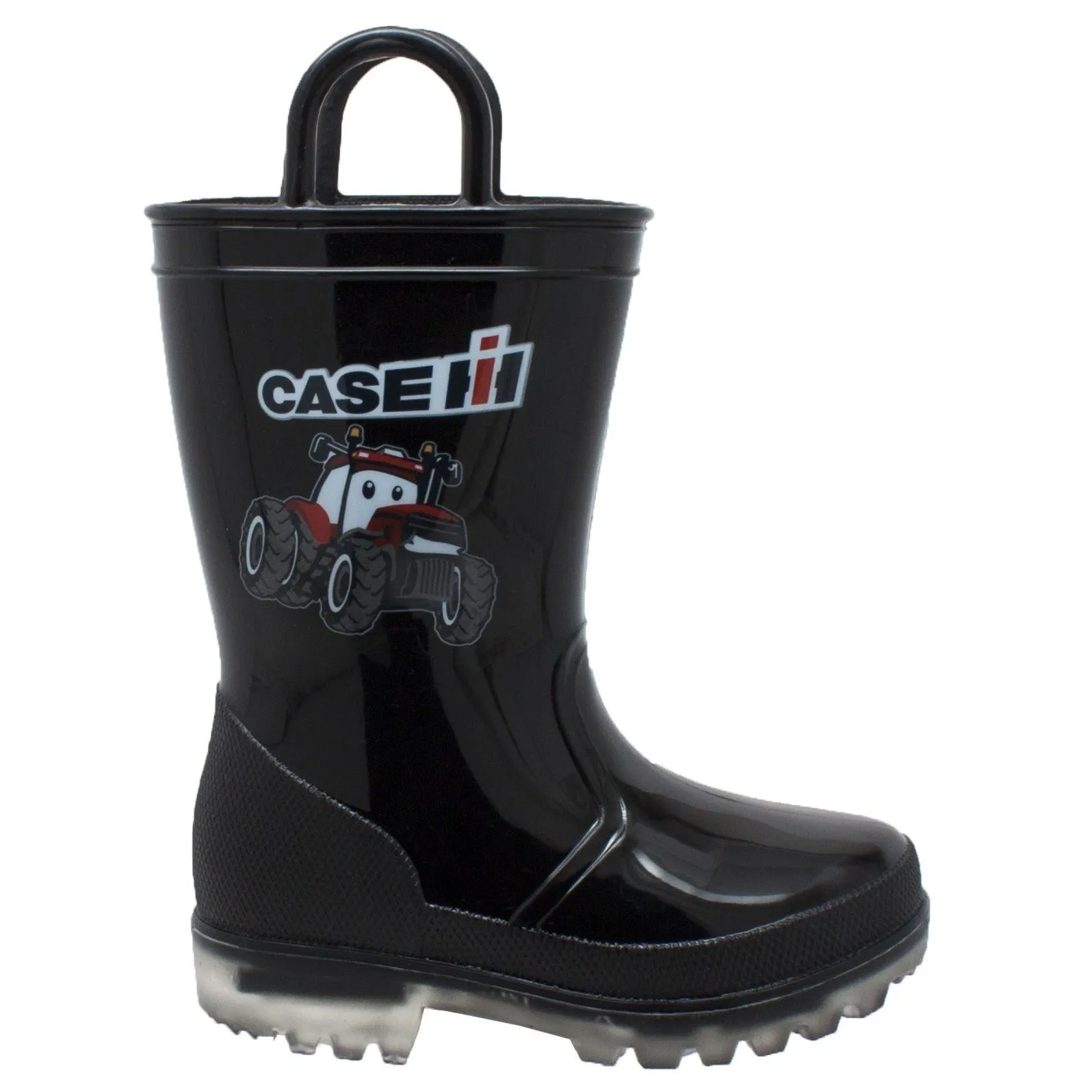 Case IH Children's PVC Boot with Light-Up Outsole Black