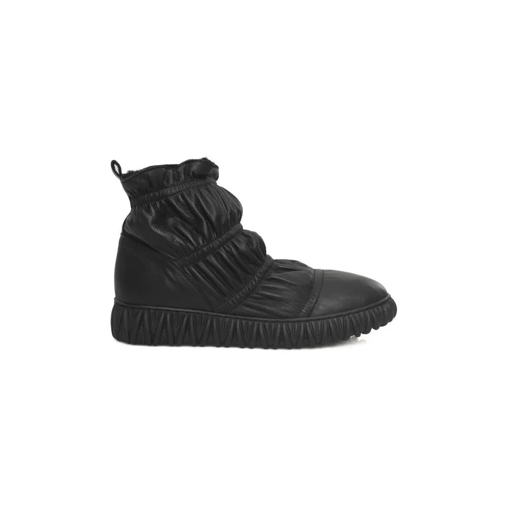 Cerruti 1881 Black Leather Women Boot