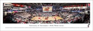 Cincinnati Bearcats Basketball Fifth Third Arena Game Night Panoramic Poster Print - Blakeway Worldwide